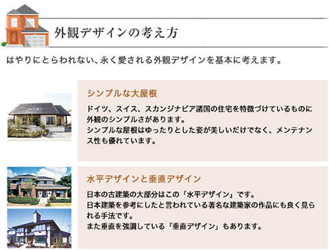 外観デザインの考え方と、サステナブル耐震