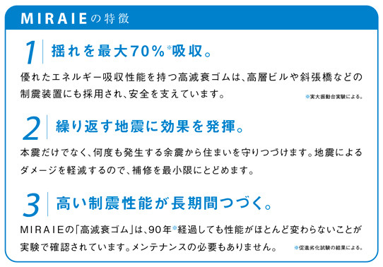 MIRAIEの特徴