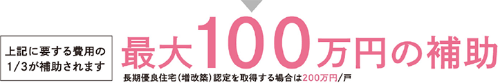 最大で100万円の補助