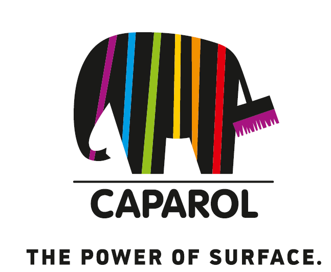 ドイツ・カパロール（CAPAROL）ブランドの象徴「虹色の象」のロゴ